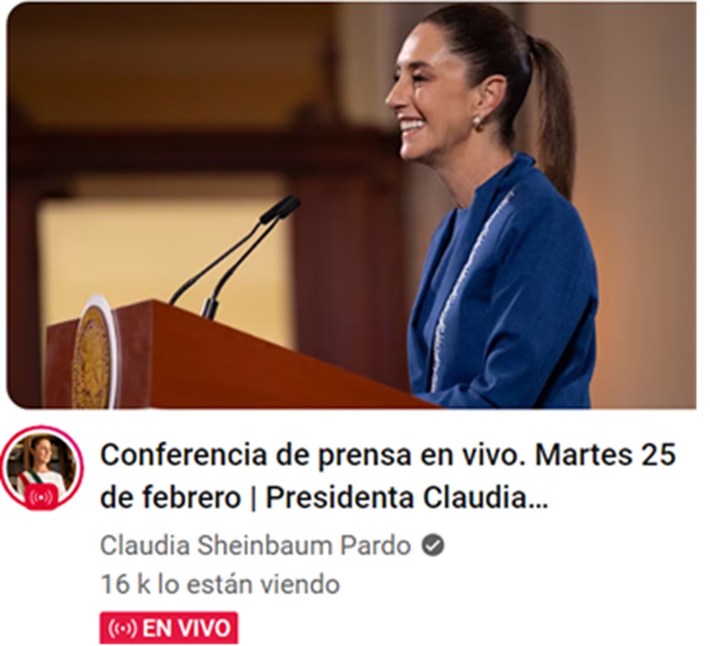 Conferencia de presidenta Sheinbaum Pardo