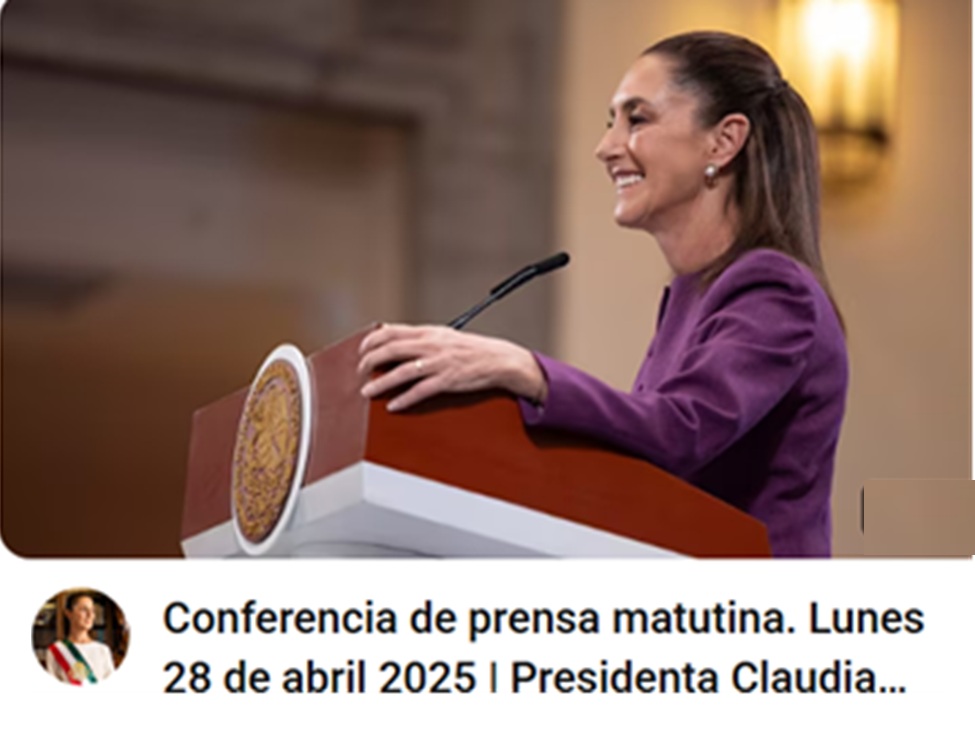 Conferencia matutina de presidenta Sheinbaum Pardo