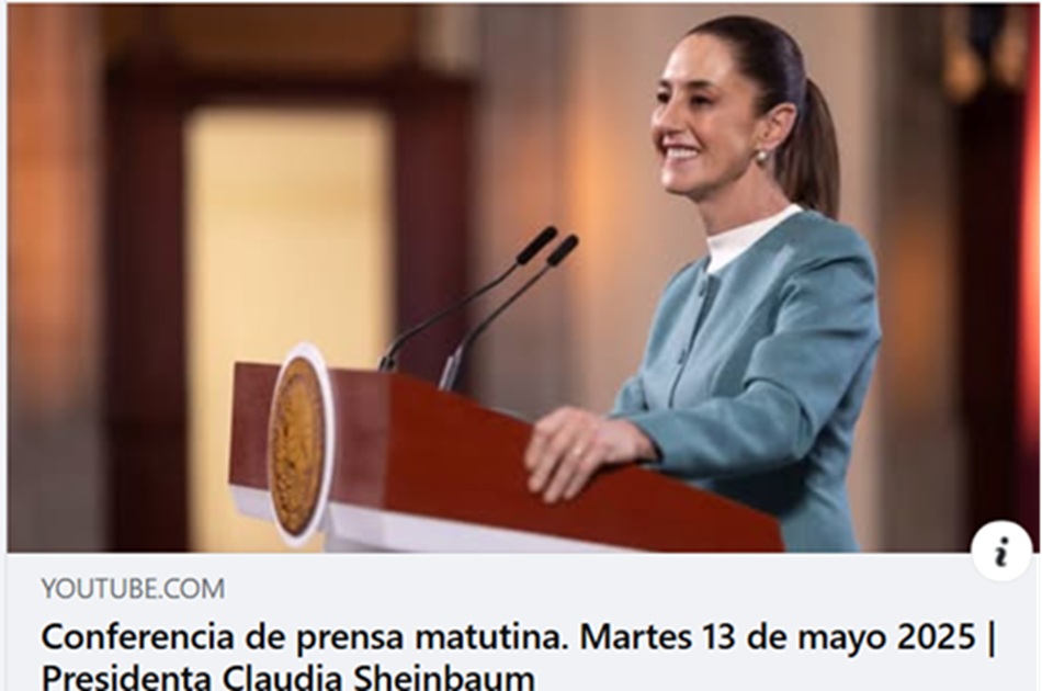 Conferencia de presidenta Sheinbaum Pardo
