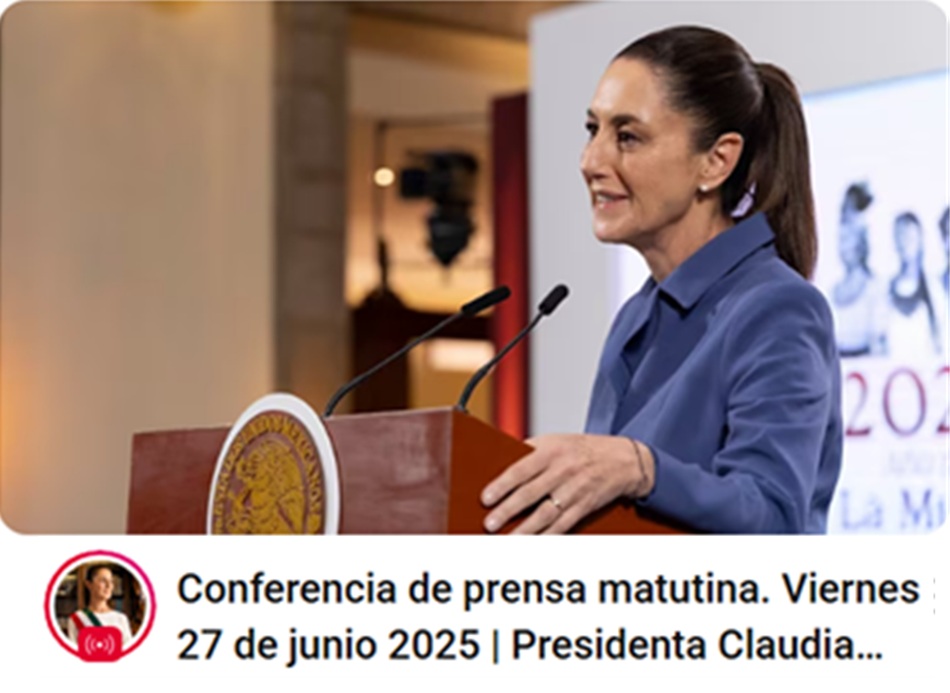 Conferencia presidenta Sheinbaum Pardo