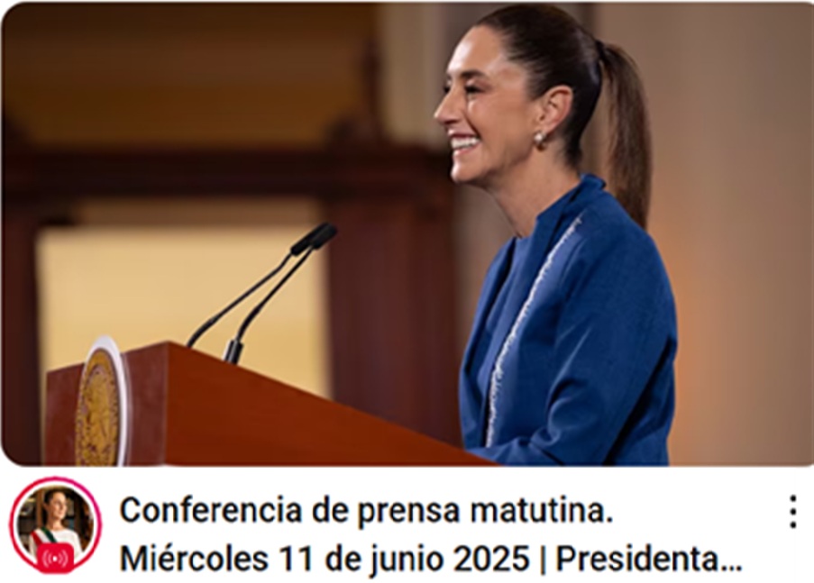 Conferencia de presidenta Sheinbaum Pardo