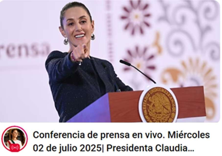 Conferencia presidenta Sheinbaum Pardo