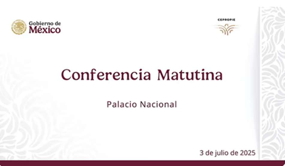 Conferencia de presidenta Sheinbaum Pardo
