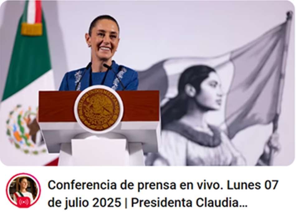 Conferencia de presidenta Sheinbaum Pardo