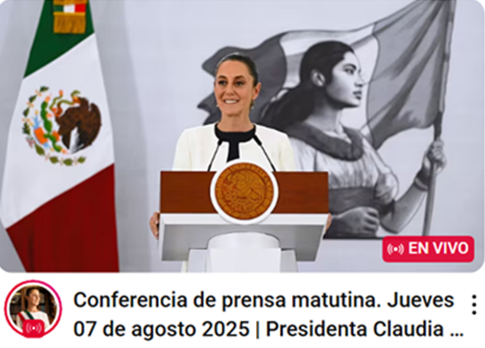 Conferencia de presidenta Sheinbaum