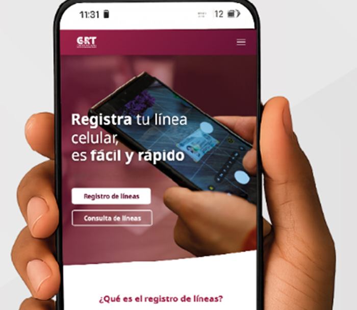 Registro de línea celular